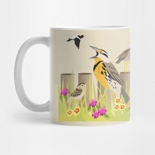 Birds of the Grasslands (no background) Mug